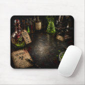 Tapis De Souris Fête d'Halloween dans le laboratoire du scientifiq (Avec souris)