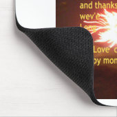 Tapis De Souris Fête Fireworks avec message Merci (Coin)