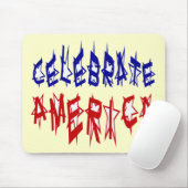 Tapis De Souris Fêter la police de drapeau de l'Amérique #2 (Avec souris)