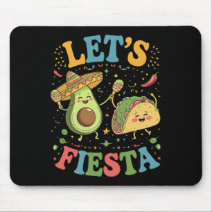 Tapis De Souris Fêtons L'avocat Et Les Tacos Cinco De Mayo