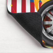 Tapis De Souris Feu, Alliage UK US (Coin)