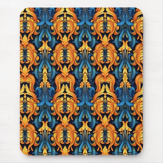 Tapis De Souris Feu baroque et glace (Devant)