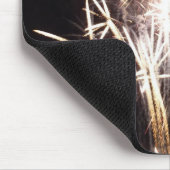 Tapis De Souris Feu d'artifice blanc et or I Fête patriotique (Coin)
