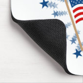 Tapis De Souris Feu d'artifice Drapeau Américain 4 juillet (Coin)