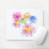 Tapis De Souris Feu d'artifice Fête de la Grande Partie Rackers (Avec souris)