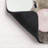Tapis De Souris Feu de lapin rose bulle gomme (Coin)