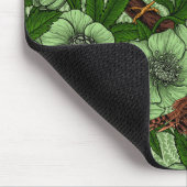 Tapis De Souris Feu et hellebore, vert clair (Coin)