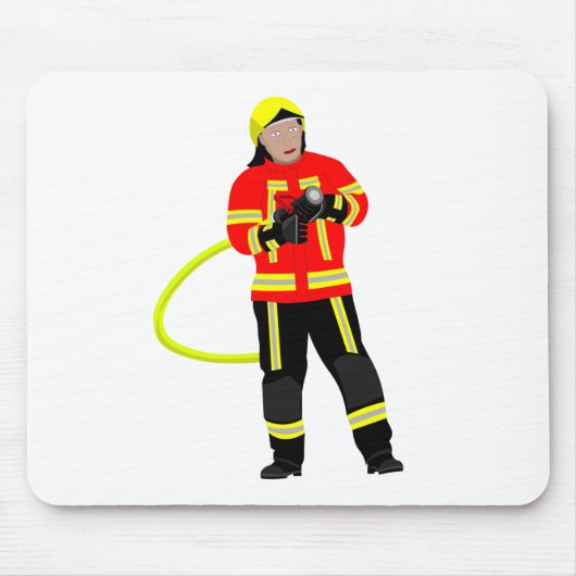 Tapis De Souris Feuerwehrmann in Einsatzkleidung Mousepad (Devant)