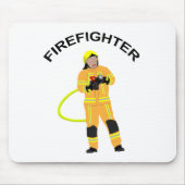 Tapis De Souris Feuerwehrmann in sandfarb Einsatzkleidung Mousepad (Devant)