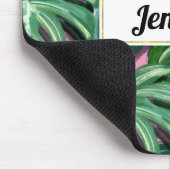 Tapis De Souris Feuillage Feuille Tropical Vert & Lush Custom (Coin)