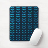 Tapis De Souris feuille bleu (Avec souris)
