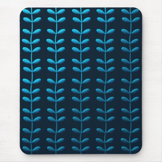 Tapis De Souris feuille bleu (Devant)