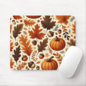 Tapis De Souris feuille/citrouille/cavernes Automne (Avec souris)