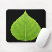 Tapis De Souris Feuille d'Aspen vert #11 (Avec souris)