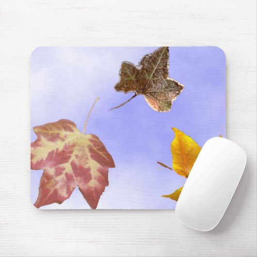 Tapis De Souris Feuille d'automne (Avec souris)