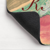 Tapis De Souris Feuille d'automne--au monogramme (Coin)