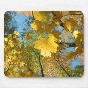 Tapis De Souris Feuille d'automne dans le ciel