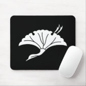 Tapis De Souris Feuille de ginkgo en forme de grue (Avec souris)