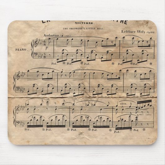 Tapis De Souris Feuille de musique (Devant)