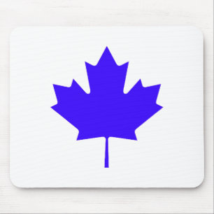 Tapis De Souris Feuille d'érable BlueTransp les cadeaux de Zazzle