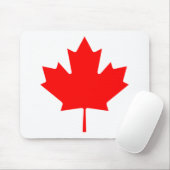 Tapis De Souris Feuille d'érable canadienne (Avec souris)