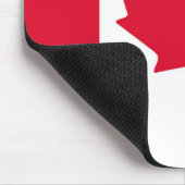 Tapis De Souris Feuille d'érable canadienne de drapeau Canada (Coin)