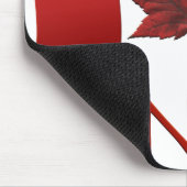 Tapis De Souris Feuille d'érable de Mousepad Canada de drapeau du (Coin)