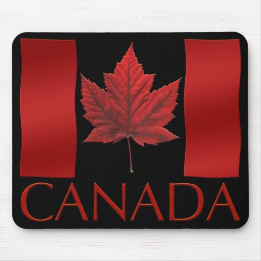 Tapis De Souris Feuille d'érable de Mousepad Canada de drapeau du (Devant)