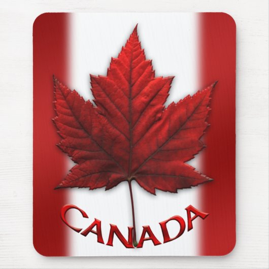 Tapis De Souris Feuille d'érable de Mousepad Canada de drapeau du (Devant)