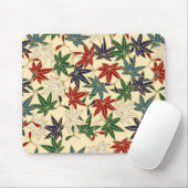 Tapis De Souris Feuille d'érable japonaise (Avec souris)