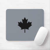 Tapis De Souris Feuille d'érable noire canadienne (Avec souris)