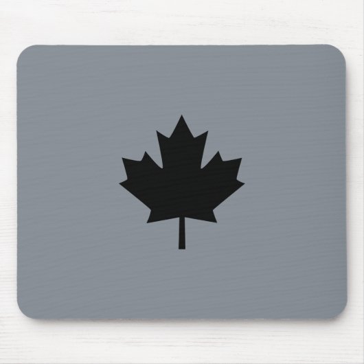 Tapis De Souris Feuille d'érable noire canadienne (Devant)