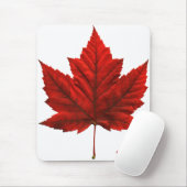 Tapis De Souris Feuille d'érable rouge du Canada Mousepad Canada (Avec souris)