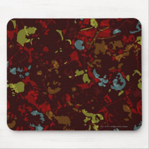 Tapis De Souris Feuille et fleurs colorés contre le camouflage