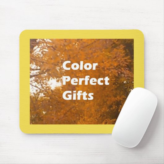 Tapis De Souris Feuilles automnales (Avec souris)