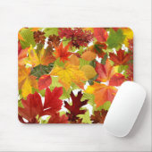 Tapis De Souris Feuilles automnales d'automne (Avec souris)