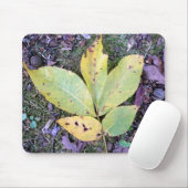 Tapis De Souris Feuilles automnales Mousepad (Avec souris)