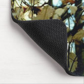 Tapis De Souris Feuilles blancs d'automne (Coin)