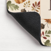 Tapis De Souris Feuilles d'aquarelle orange d'automne (Coin)