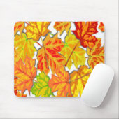 TAPIS DE SOURIS FEUILLES D'AUTOMNE (Avec souris)