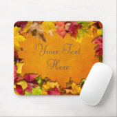 Tapis De Souris Feuilles d'automne 1 (Avec souris)