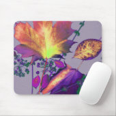 Tapis De Souris Feuilles d'automne à Lilac (Avec souris)