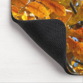 Tapis De Souris Feuilles d'automne Cadeaux dorés Vêtements Article (Coin)