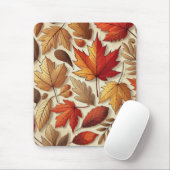 Tapis De Souris feuilles d'automne classiques (Avec souris)