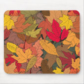 Tapis De Souris Feuilles d'automne colorées (Devant)