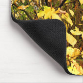TAPIS DE SOURIS FEUILLES D'AUTOMNE JAUNE (Coin)