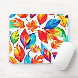 Tapis De Souris Feuilles d'automne Motif Abstrait