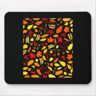 Tapis De Souris Feuilles d'automne Motif Automne Design Acorns Blé