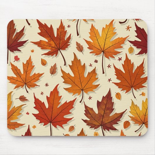 Tapis De Souris Feuilles d'automne Mousepad (Devant)