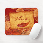 Tapis De Souris Feuilles d'automne Mousepad (Avec souris)